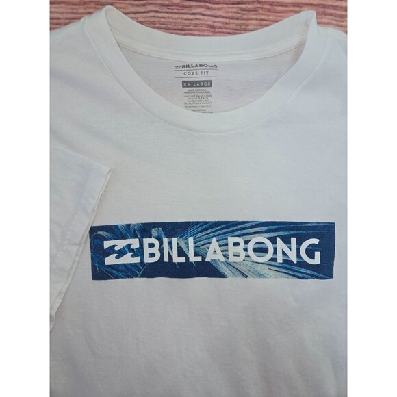 Billabong Mens White Core Fit Tee XXL Thin - Check Measurements - Picture 3 of 7